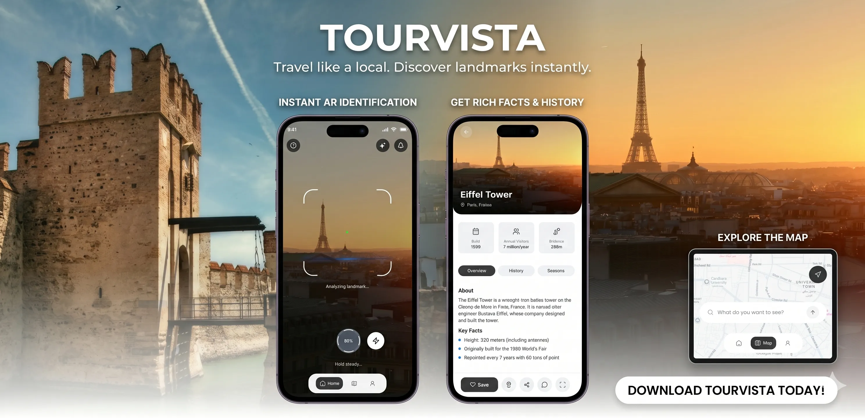 TourVista - AI Travel Guide built using Flutter - Flutter Application Showcase by Afaq Zahir